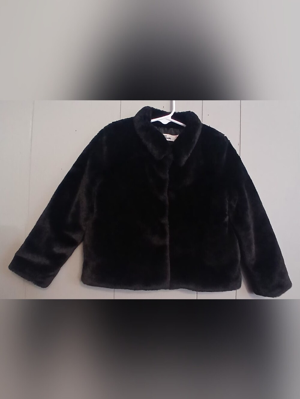 Epic Threads Girls 4t Black Faux Fur Jacket